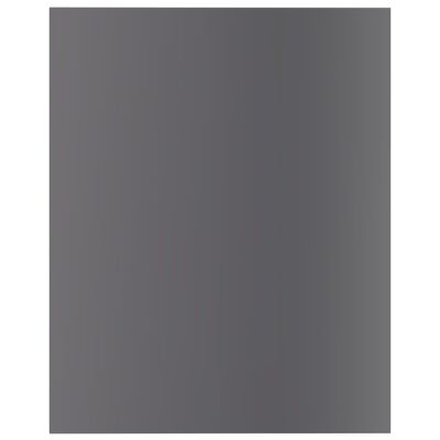 vidaXL Рафтове за етажерка, 8 бр, сив гланц, 40x50x1,5 см, ПДЧ