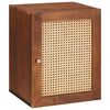 vidaXL Шкаф за баня Кафяво 38 x 33,5 x 48 см Инженерна дървесина