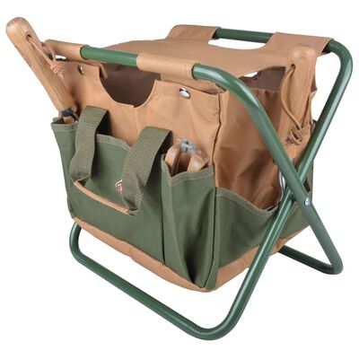 Esschert Design Чанта за градински инструменти и столче, GT01