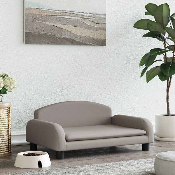 vidaXL Кучешко легло Таупе 70x45x30 см текстил