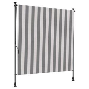 vidaXL Външна ролкова завеса Антрацит и бяло 200 x 270 cm