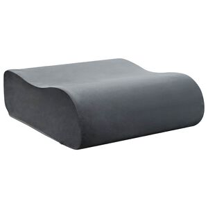 vidaXL Възглавница за сядане Едноцветен Сив 40 x 40 x 13 cm PU пяна