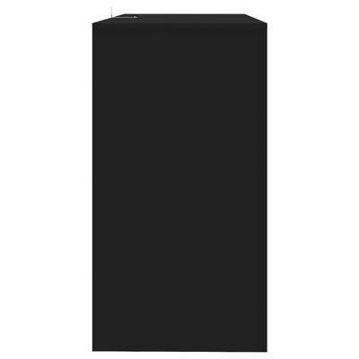 vidaXL Конзолна маса, черна, 89x41x76,5 см, стомана