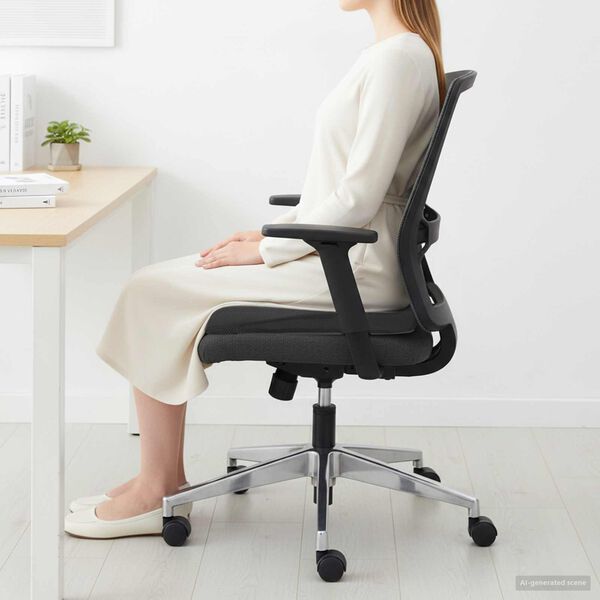 vidaXL Възглавница за сядане Черно