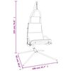 vidaXL Градински стол-люлка възглавница тъмносив плат Оксфорд/стомана