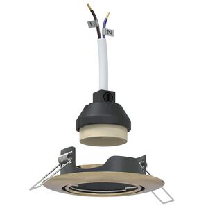 vidaXL Прожектор 6 pcs Месинг 9 x 9 x 2.5 см Метал