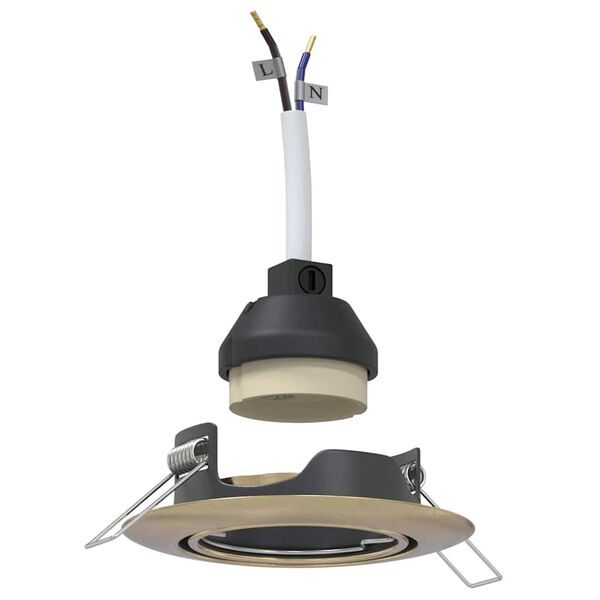 vidaXL Прожектор 6 pcs Месинг 9 x 9 x 2.5 см Метал