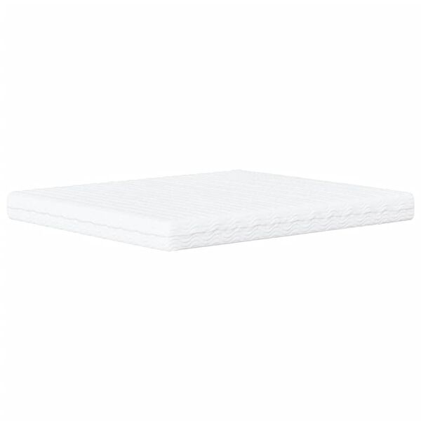 vidaXL Дунапренов матрак, бял, 160x210 см, твърдост H2 H3