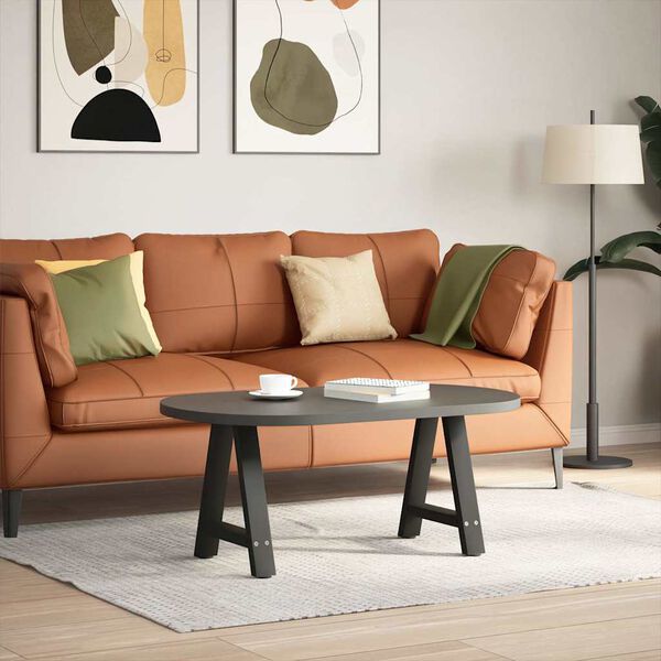 vidaXL Крака за масичка за кафе, А-образни, 2 бр., черни, 50 x (42-43) см, стомана