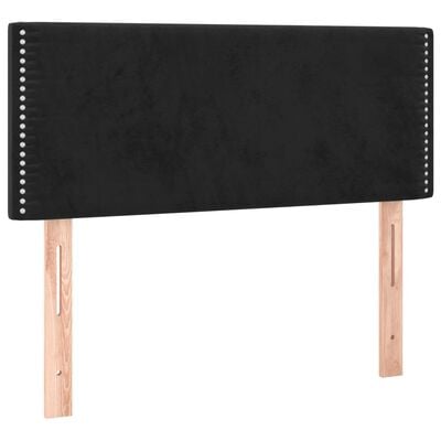 vidaXL Горна табла за легло, черна, 80x5x78/88 см, кадифе