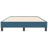 vidaXL Box Spring легло без матрак Тъмно синьо 120x210 cm кадифе
