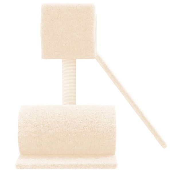 vidaXL Котешко дърво със сизален стълб, кремаво, 59 см