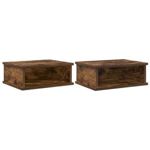 vidaXL Нощно шкафче 2 бр. Димян дъб 40 x 31 x 15 см