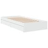 vidaXL Рамка за легло, с чекмеджета, без матрак, бяла, 100x200 см