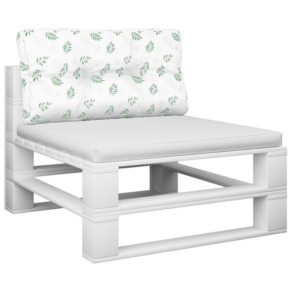 vidaXL Палетна възглавница, на листа, 80x40x12 см, текстил