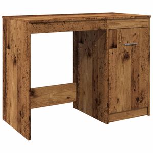 vidaXL Бюро, старо дърво, 100x50x76 см, инженерно дърво