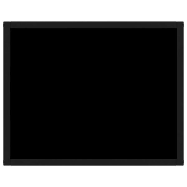 vidaXL Конзолна маса, черна, 50x40x40 cм, закалено стъкло