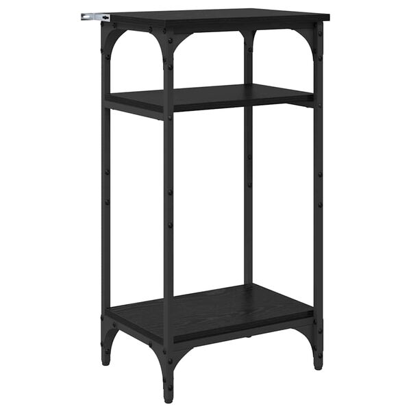 vidaXL Странична маса Черния дъб 40 x 30 x 75 cm Инженерно дърво