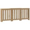 vidaXL Капак за радиатор, дъб артизан, 205x21,5x83,5см инженерно дърво
