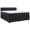 vidaXL Континентално легло с матрак Черно 140 x 190 cm Кадифе