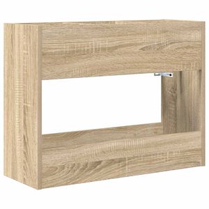 vidaXL Стойка за чадър Сонома дъб 65 x 24 x 50 см Инженерна дървесина