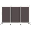 vidaXL Параван за стая, 3 панела, антрацит, 260x180 см