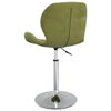 vidaXL Въртящи се трапезни столове, 4 бр, светлозелени, кадифе