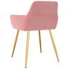 vidaXL Трапезни столове, 6 бр, розови, кадифе