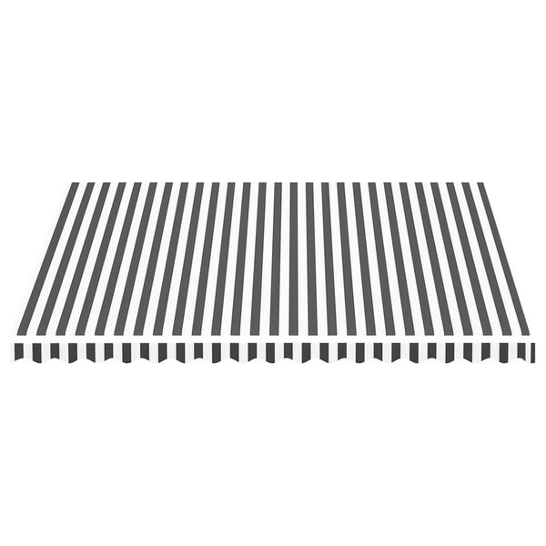 vidaXL Резервно платнище за тенти, антрацит и бяло, 4х3,5 м