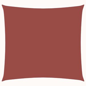 vidaXL Платно-сенник, Оксфорд текстил, квадратно, 4x4 м, теракота