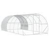 vidaXL Кокошарник Сребристо 600 x 300 x 200 cm Поцинкована стомана