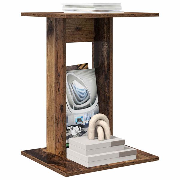 vidaXL Странична маса Старо дърво 45 x 40 x 62,5 см Инженерно дърво