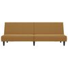 vidaXL 2-местно разтегателно канапе, кафяво, кадифе