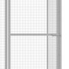 vidaXL Клетка за котки 3x1,5x1,5 м поцинкована стомана