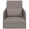 vidaXL Диван легло Таупе 65 x 80 x 83 см текстил