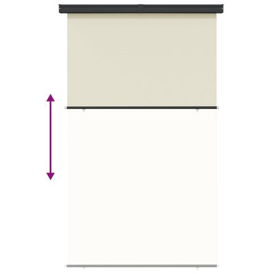 vidaXL Вертикална тента за балкон, 175x250 см, кремава