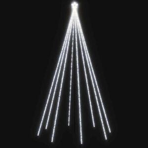 vidaXL Коледна елха водопад за закрито и открито 400 LED 2,5 м