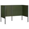 vidaXL Екран за контейнер за отпадъци 167 x 85 x 113 см Стомана