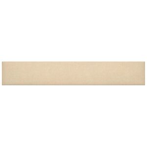 vidaXL Стенно табло за легло 12 бр. 90 x 15 cm Крем текстил