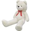 vidaXL Мека плюшена играчка мече XXL бяло 135 см