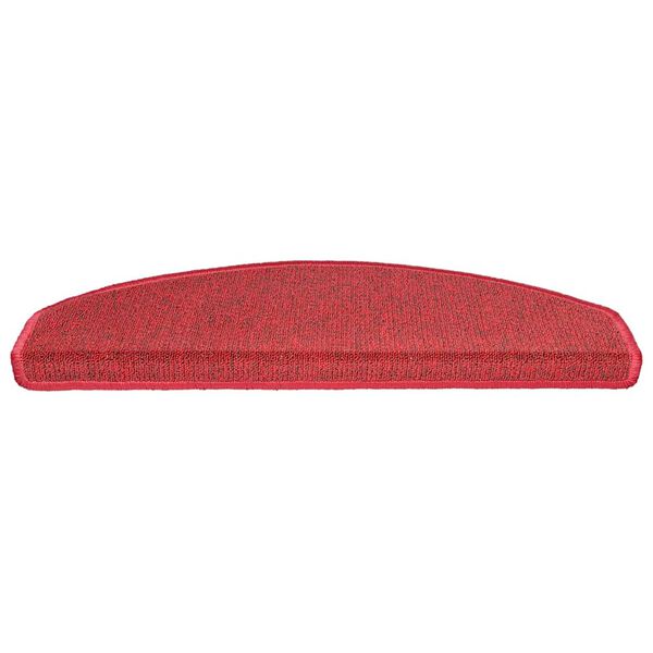 vidaXL Изтривалки за стълби, 30 бр., 65x24x4 см, червени, полукръгли, големи