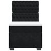 vidaXL Боксспринг легло с матрак, черна, 90x190 см, кадифе