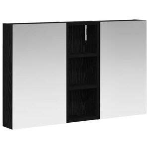 vidaXL Комплект шкафове за баня с рафт с врата 3 pcs 80 x 10,5 x 50 см