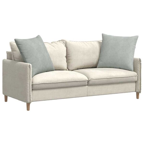 vidaXL Диван възглавници 2 pcs Светлосиво 60 x 60 cm Кордюрова тъкан