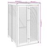 vidaXL Единичен навес за кофа за смет, 70x89x117 см, масивна акация
