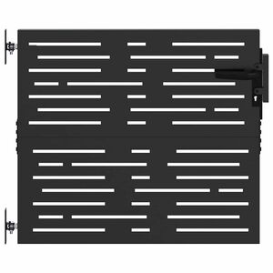 vidaXL Градинска порта 85x100 см, кортенова стомана, квадратен дизайн