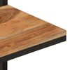 vidaXL Рафт за стена, 40x30x50 см, акациево дърво масив и желязо