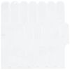 vidaXL Плочка с перо 10 pcs Бяло 30 x 30 cm Полиуретан и PET