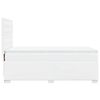 vidaXL Боксспринг легло с матрак, бяло, 100x200 см, изкуствена кожа