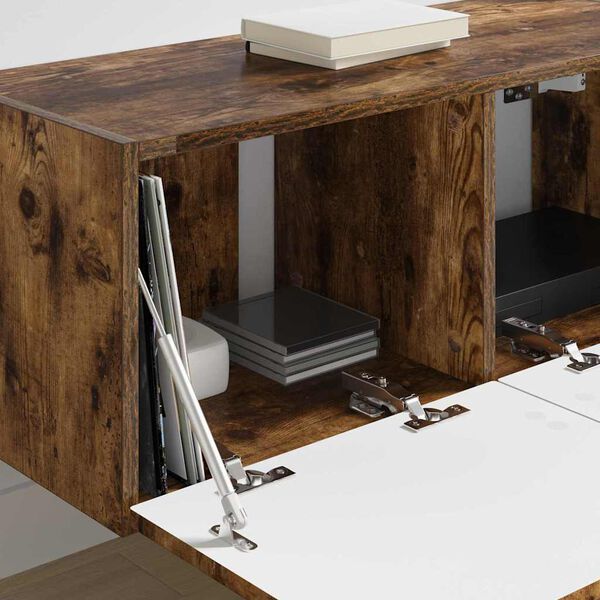 vidaXL TV стенен шкаф Димян дъб 78,5 x 31 x 29,5 см Инженерно дърво